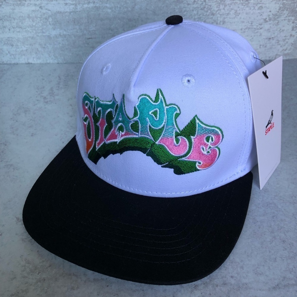Staple Snapback Hat Cap Embroidered Logo NWT